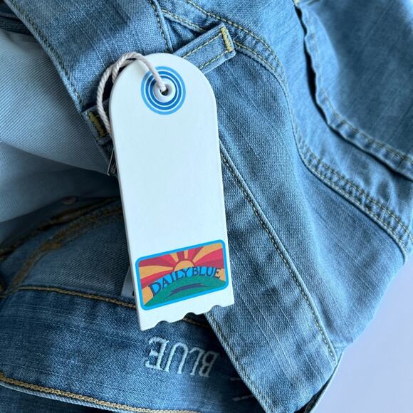 NWT $319 DAILY BLUE by ADRIANO GOLDSCHMIED MOOD relaxed straight jeans 26 - Picture 6 of 9